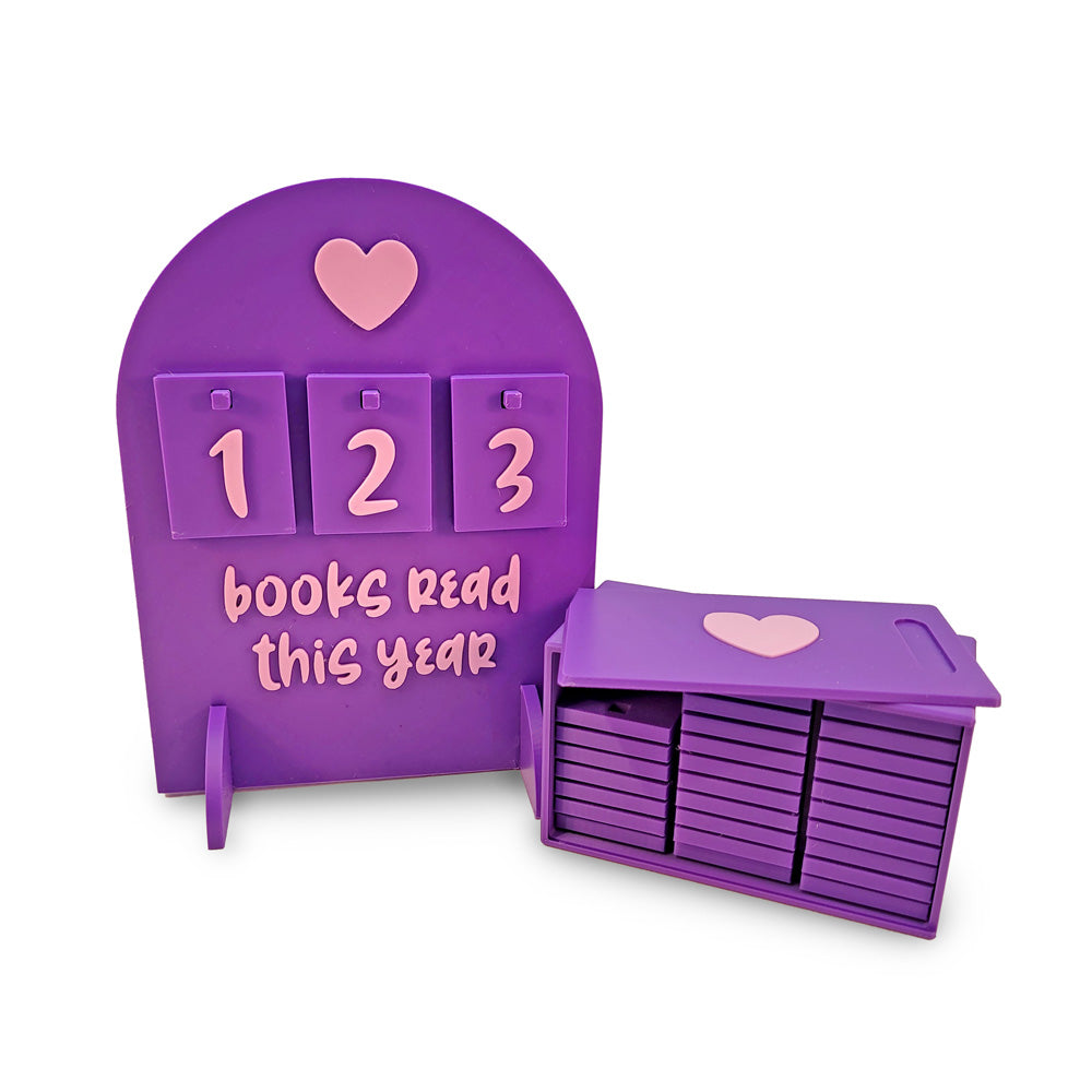 Books Read This Year Sign - Heart