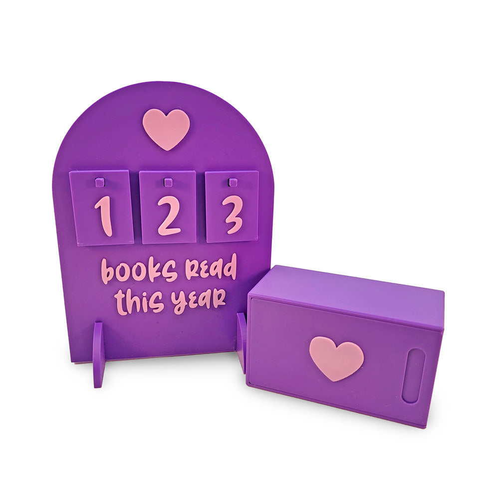 Books Read This Year Sign - Heart