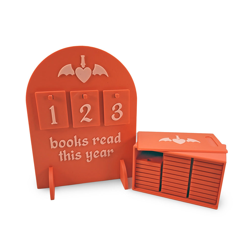 Books Read This Year Sign - Heart & Dagger