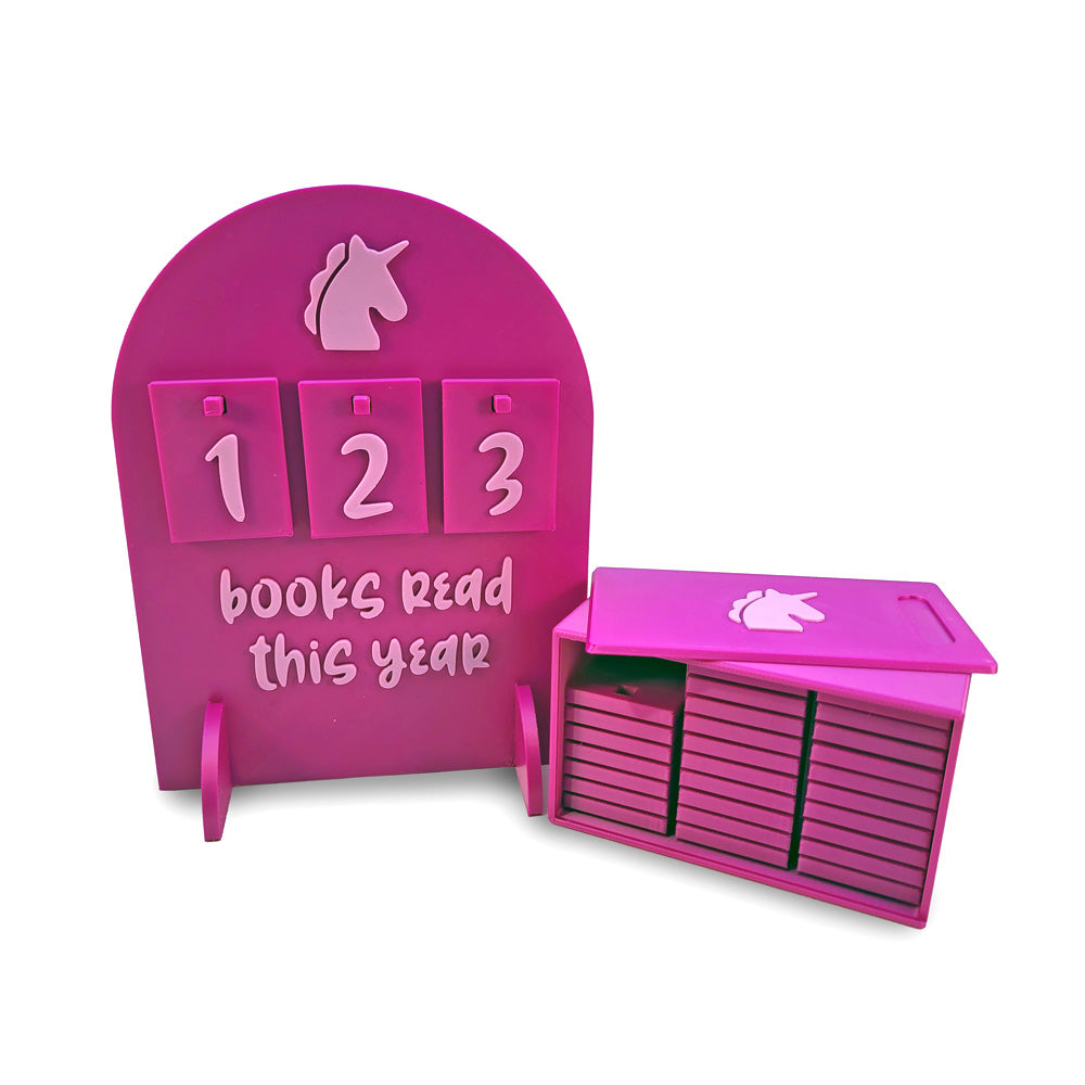 Books Read This Year Sign - Unicorn