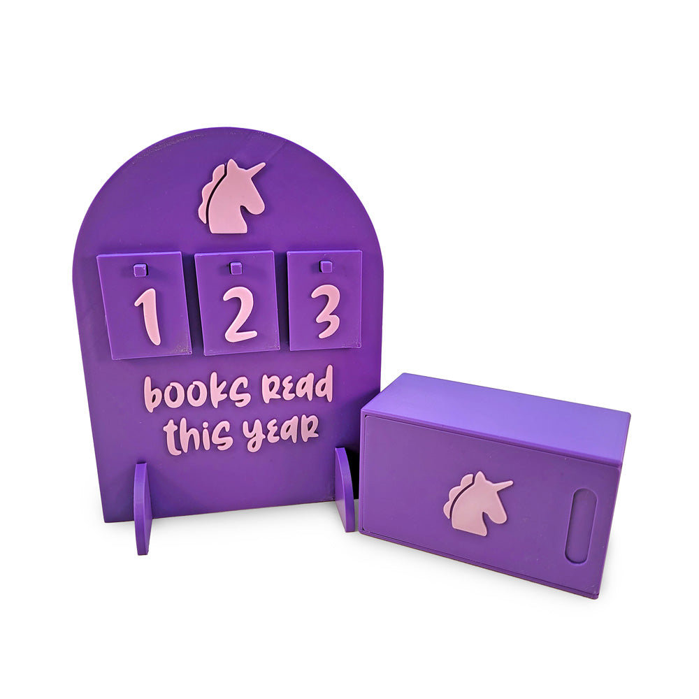 Books Read This Year Sign - Unicorn