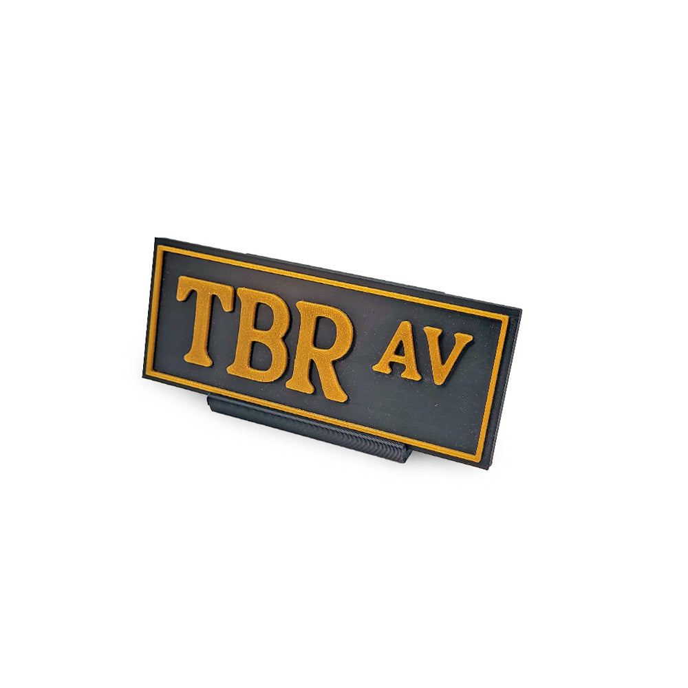 TBR Av Bookshelf Sign