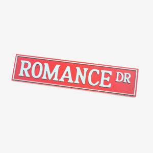 Romance Dr Bookshelf Sign